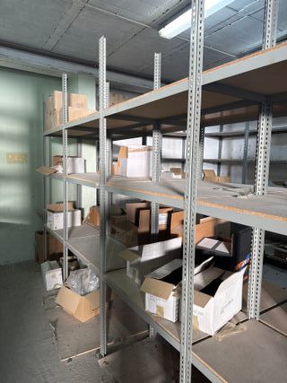 Estanterías metálicas modulares, baratas, hay 5