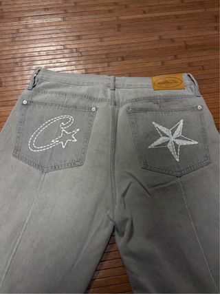 Corteiz C-Star Denim Shorts Talla L