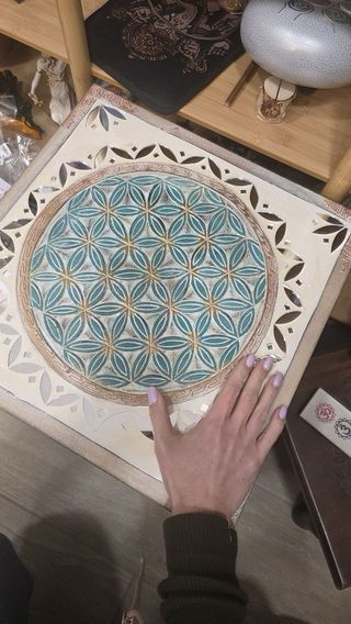 Tavolo indonesiano fatto a mano