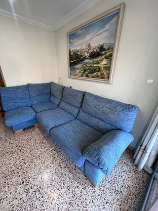 Sofá Chaise Longue Azul