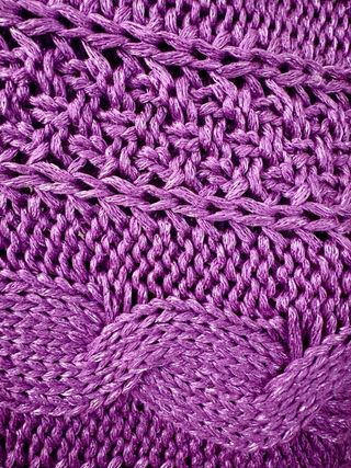 Coprispalla in cotone viola con bottoni