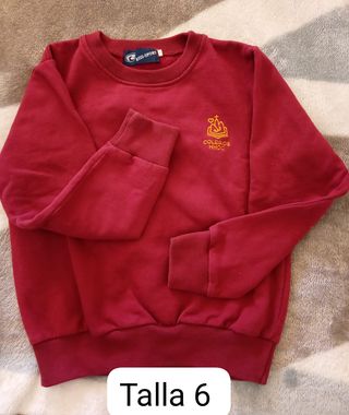 Sudadera Colegio HHDC Talla 6 Riss-Sport