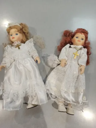 2 Muñecas Porcelana Comunión