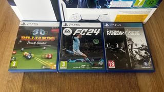 Playstation 5 con 2 mandos + juegos