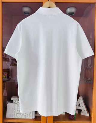 Polo Lacoste regular fit color Blanco