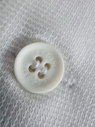 Polo Lacoste regular fit color Blanco