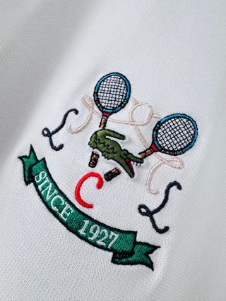 Polo Lacoste regular fit color Blanco