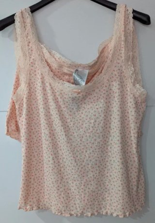 Pijamas cortos H&M encaje marrón o Flores ros