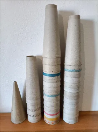 32 coni per lana e filato