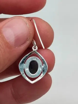 Pendientes Plata 925 y Labradorita Azul