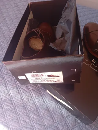 Zapatos Luis Gonzalo Piel Marrón Talla 43