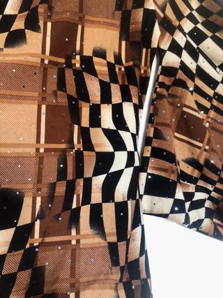 Top Creola psicodélico un hombro