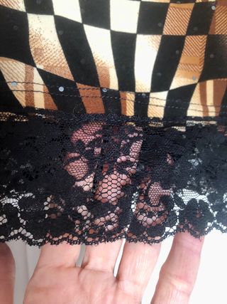 Top Creola psicodélico un hombro