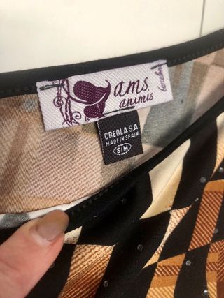 Top Creola psicodélico un hombro