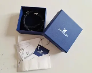 Collar/Pulsera Swarovski Stardust Negro/Plata