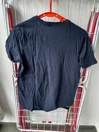 Camiseta Kiabi V-Neck Azul Marino Talla S