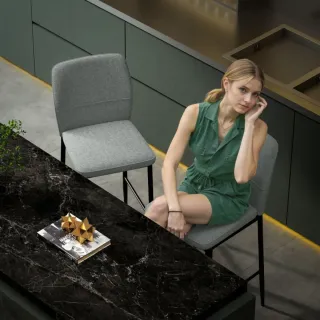 Set di 2 Sgabelli Alti Imbottiti