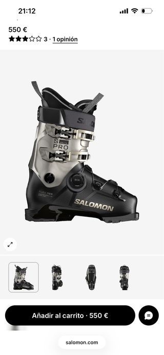 Botas de esquí Salomon S/PRO DELTA BOA 105 nuevas