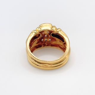 Anillo Oro 18K Diamantes 8.18gr T-14