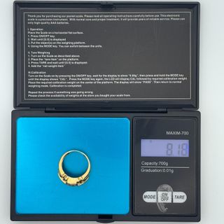 Anillo Oro 18K Diamantes 8.18gr T-14