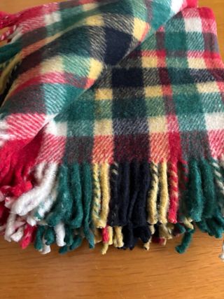Coperta plaid vintage 130x170 vintage anni 70