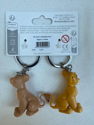 Portachiavi Simba e Nala Il Re Leone Disney