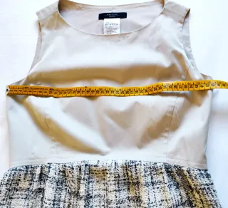 Vestito Nero e Beige Max Mara Taglia M