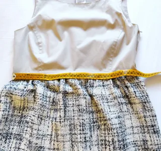 Vestito Nero e Beige Max Mara Taglia M