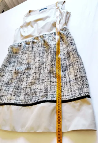 Vestito Nero e Beige Max Mara Taglia M