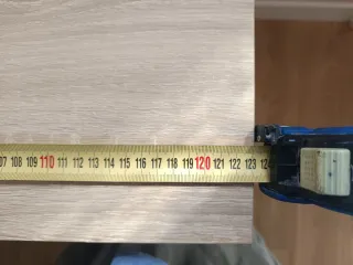 Escritorio madera y blanco