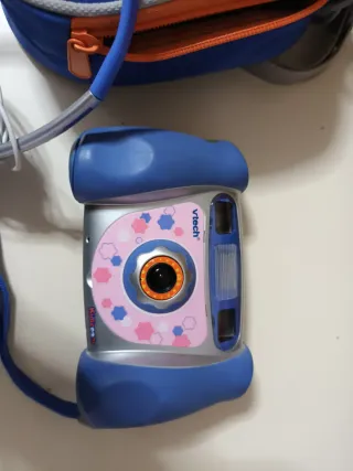 Cámara juguete Vtech Kidizoom Antigua + Accesorios