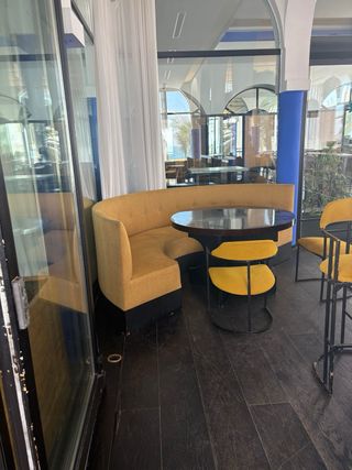 Sofá Rinconera Hostelería Amarillo