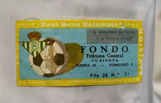 Colección Real Betis Entradas autógrafos 82/85