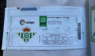 Colección Real Betis Entradas autógrafos 82/85
