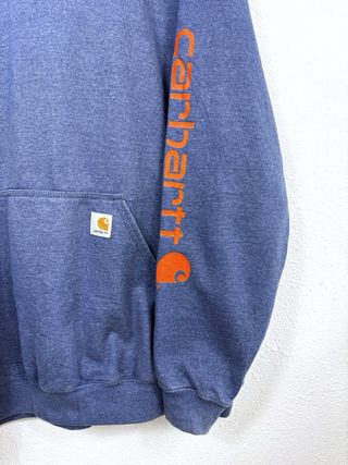 Sudadera Carhartt Oversize USA Retro Hoodie Azul