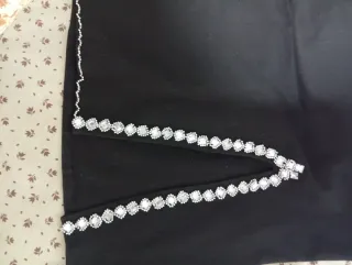 Vestido fiesta negro con pedrería