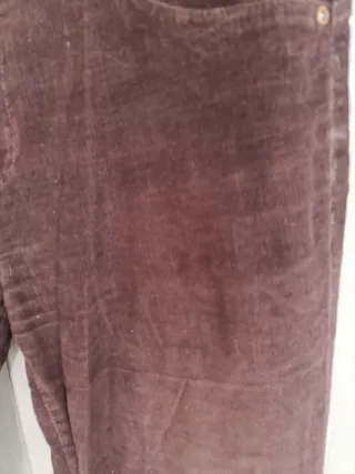 Pantaloni velluto a costine marrone