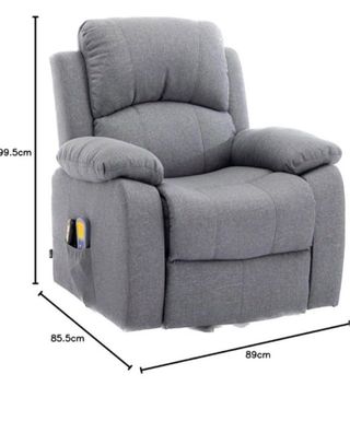 Sillón reclinable de tela