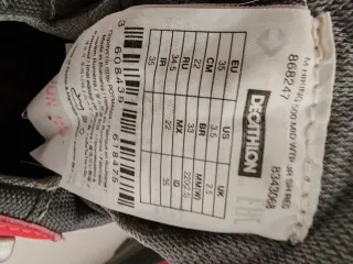 Botas Trekking Niño Quechua Rojas y Negras