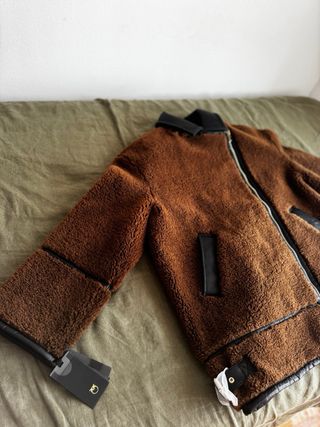 Chaqueta Pinko Marrón Borreguito