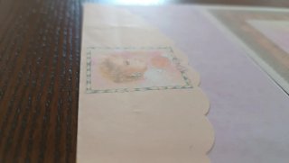 Carta perfumada con dibujo de niña
