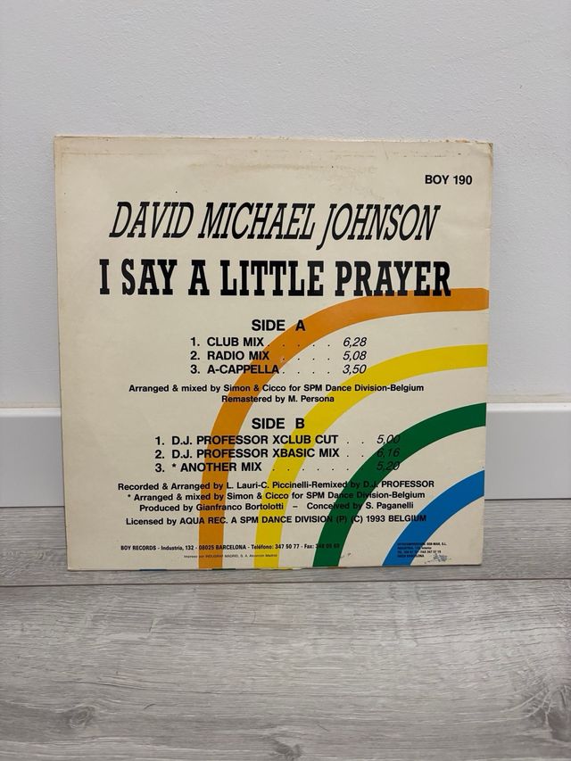 Disco Vinil D.M. Johnson - I Say A Little Prayer de segunda mano 