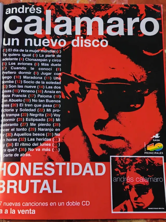 Anuncio original de Revista Andrés Calamaro