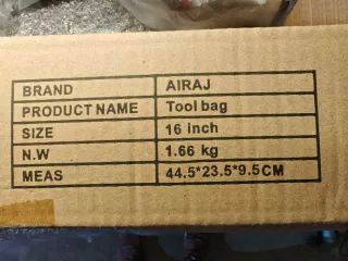 Bolsa de herramientas AIRAJ negra y verde