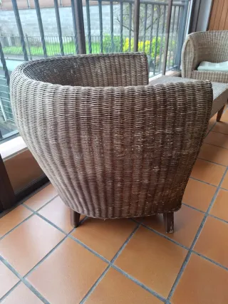 Conjunto Muebles Jardín Ratán Marrón