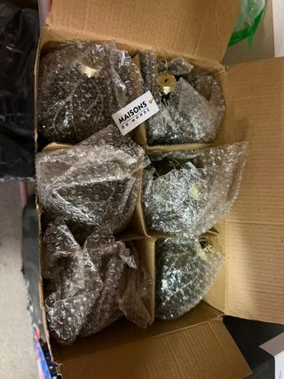 Lote 6 Palline di Natale in Cristallo Verde