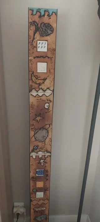 Lámpara pie cerámica rústica diseño único