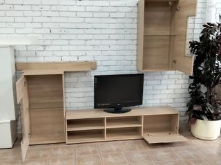 Mueble de salón modular color roble