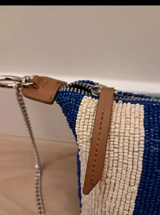 Bolso Zara con rayas y palmera