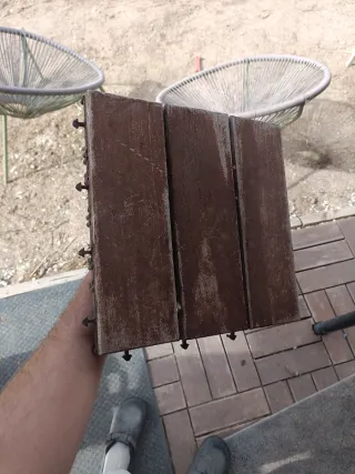 Baldosas de madera para exterior click clack